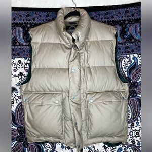 Woodlake vintage down puffer vest M